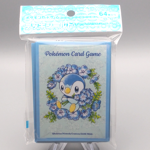 Pokemon Card NEW Baby Blue Eyes Sleeve 64 pcs Protector Piplup Japanese SL08 | Merry Japanese TCG Shop