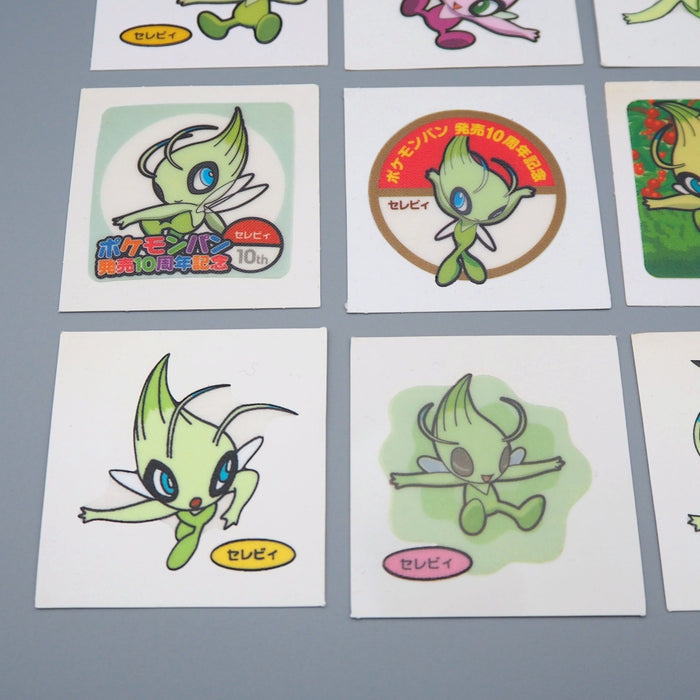 Pokemon Card Bread Deco Chara Seal Sticker Celebi 9 set Japanese q979 | Merry Japanese TCG Shop