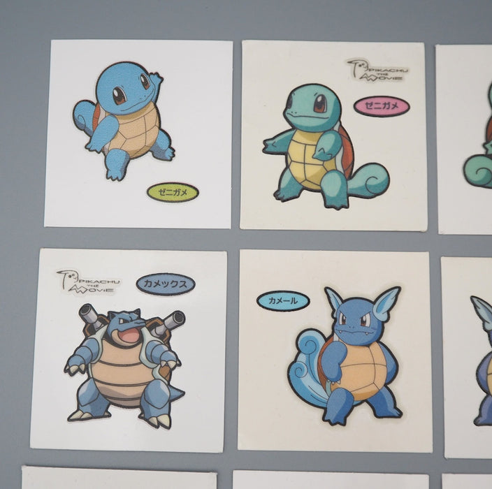 Pokemon Card Bread Deco Chara Seal Sticker Blastoise 12 set Japanese q556 | Merry Japanese TCG Shop