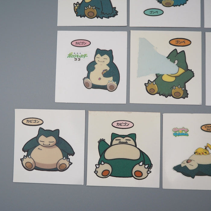 Pokemon Card Bread Deco Chara Seal Sticker Snorlax Munchlax 10 set Japanese q554 | Merry Japanese TCG Shop