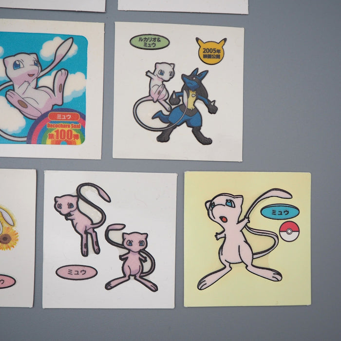 Pokemon Card Bread Deco Chara Seal Sticker Mew 10 set Japanese q558 | Merry Japanese TCG Shop