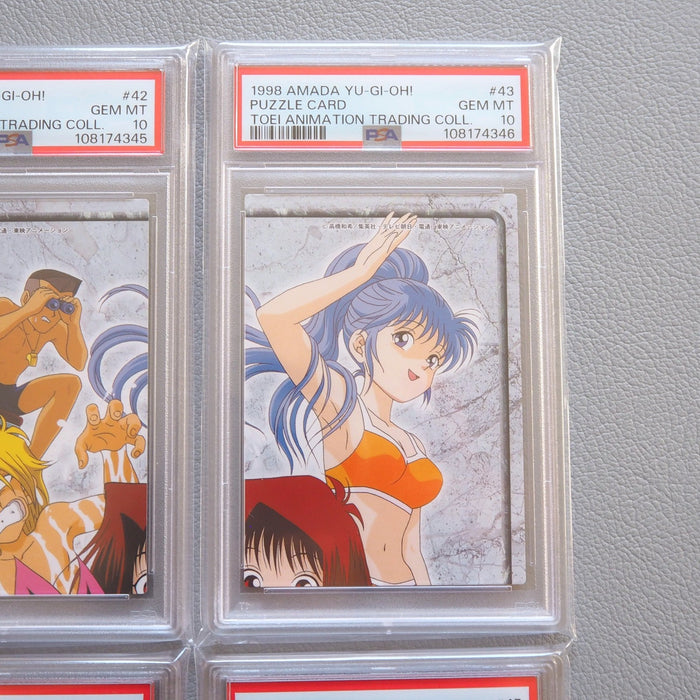 Yu-Gi-Oh PSA10 AMADA Yugi Friends No.42-45 Sliver Carddass 1998 Japan PS466 | Merry Japanese TCG Shop