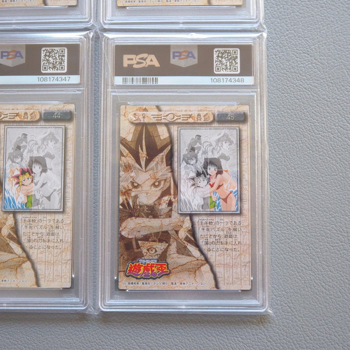 Yu-Gi-Oh PSA10 AMADA Yugi Friends No.42-45 Sliver Carddass 1998 Japan PS466 | Merry Japanese TCG Shop