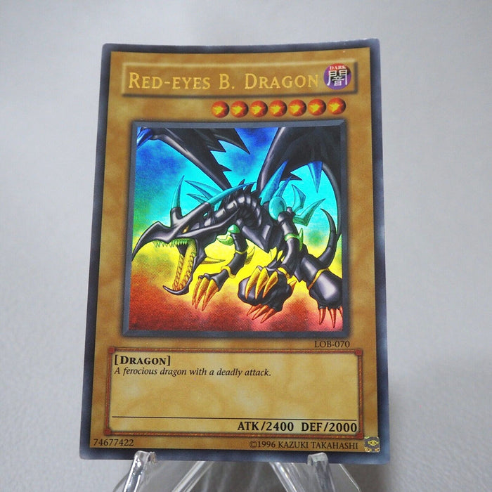 Yu-Gi-Oh Red-Eyes Black Dragon LOB-070 Ultra Rare 2002 NM-EX Asian English j547 | Merry Japanese TCG Shop