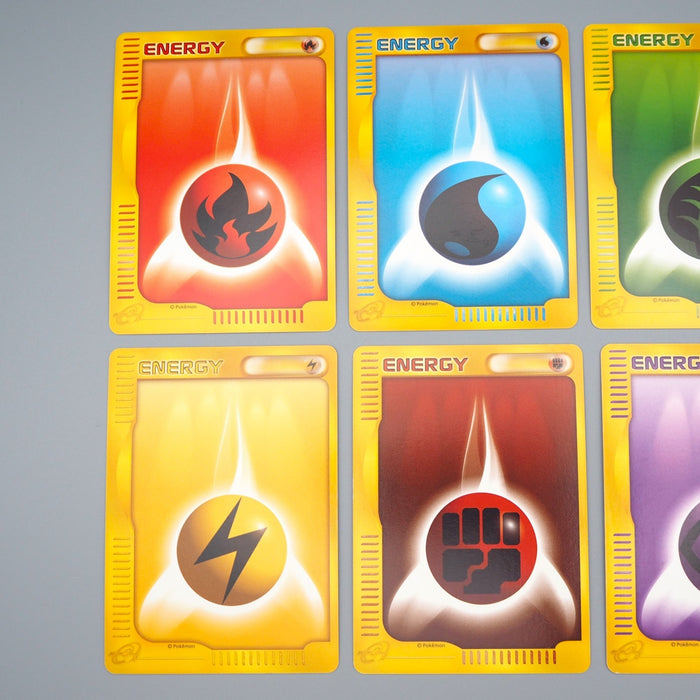 japanese fire energy pokemon card Pokemon Card e Energy Fire Water Grass Lightning Fighting Psychic Japa