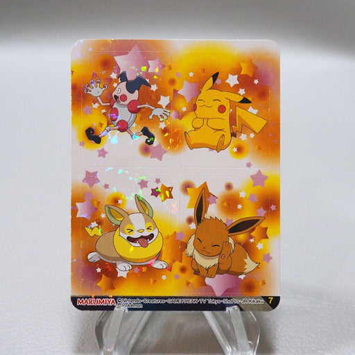 Pokemon Card Eevee Pikachu No.7 Seal MARUMIYA Nintendo Near MINT Japanese i694 | Merry Japanese TCG Shop