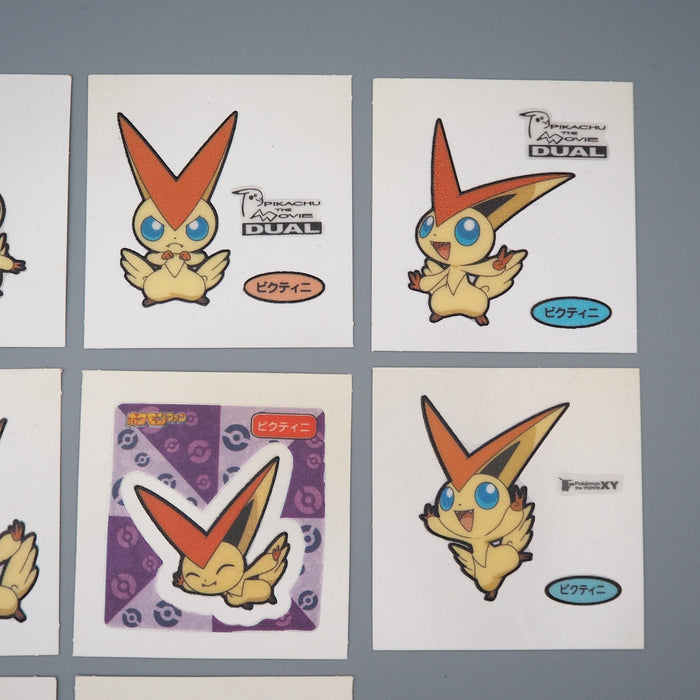 Pokemon Card Bread Deco Chara Seal Sticker Victini 8 set Japanese q560 | Merry Japanese TCG Shop