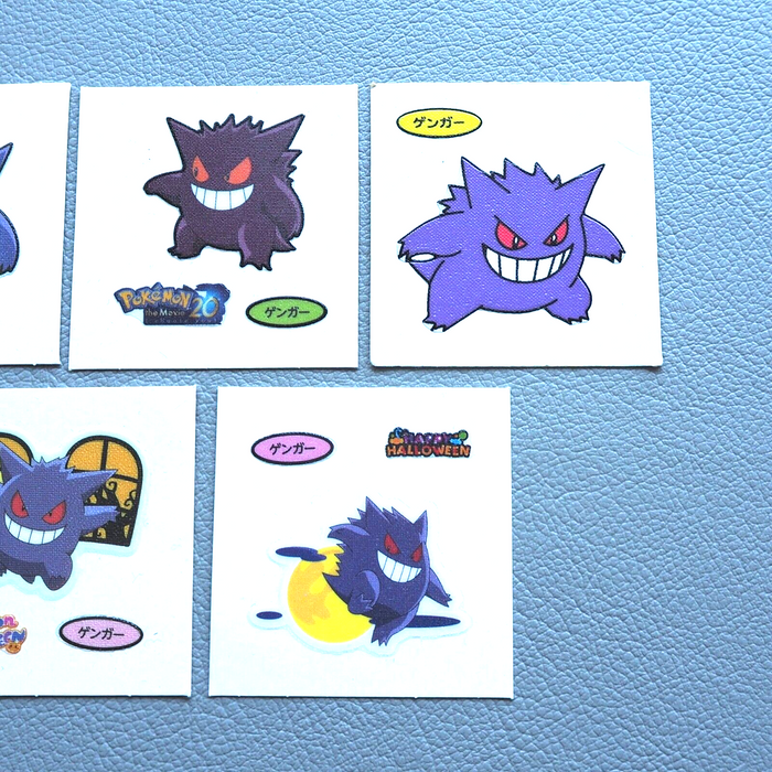 Pokemon Card Bread Deco Chara Seal Sticker Gengar 5set Japanese j393 | Merry Japanese TCG Shop