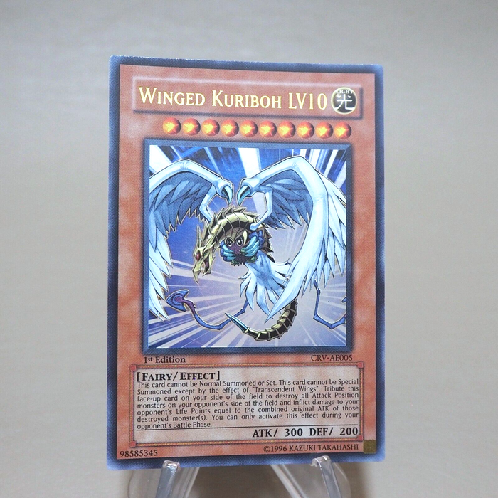 Yu-Gi-Oh Winged Kuriboh LV10 CRV-AE005 1st Edition Ultra NM Asian English k620 | Merry Japanese TCG Shop