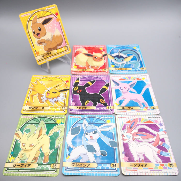 Pokemon Card 9set Eevee Umbreon Espeon Seal Sticker MARUMIYA NM-EX Japanese s071 | Merry Japanese TCG Shop