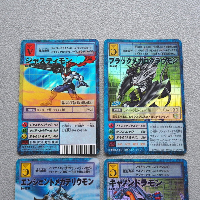 Digital Monster Digimon Card Bo-453 Bo-757 Bo-1037 Bo-1025 Holo 4Set Japan i942